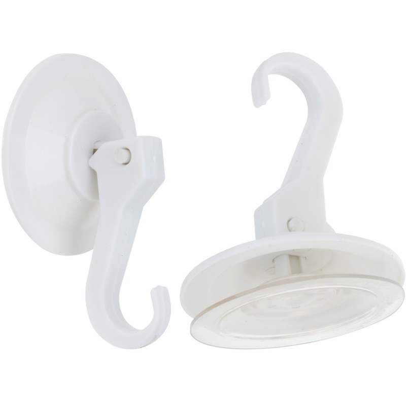 6x witte zuignap badkamer keuken ophang haken 10125017
